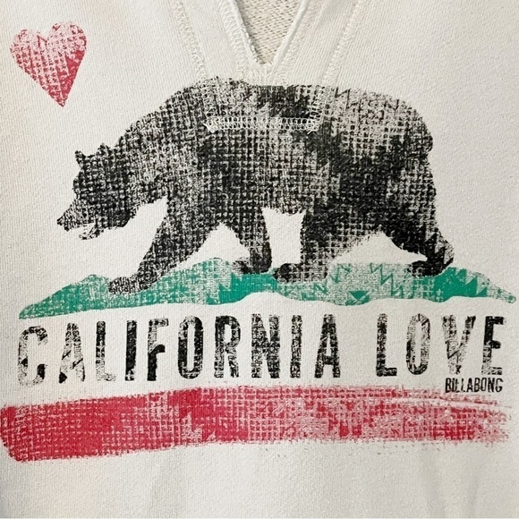 Billabong California Love Hoodie Sweatshirt Size S - Picture 3 of 6